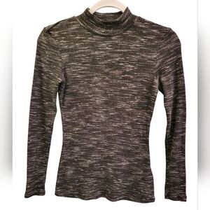 #063 💚 DYNAMITE SM Long Sleeved Top Heathered Black Gray